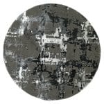160 x 160 cm Modern Round Area Rug – Soft Turkish Motif