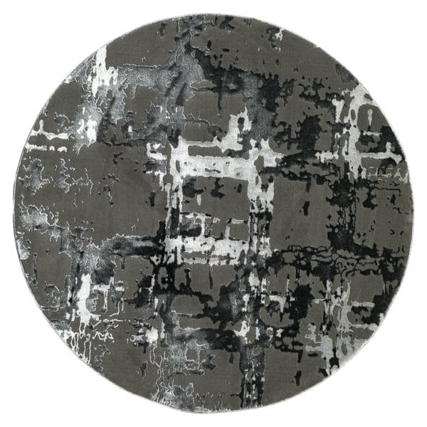 160 x 160 cm Modern Round Area Rug – Soft Turkish Motif