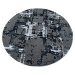 160 x 160 cm Modern Round Area Rug – Soft Turkish Motif - Image 2