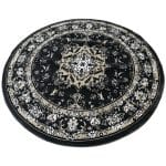 160 x 160cm Persian Mashad Floral Medallion Design Round Rug - Image 2