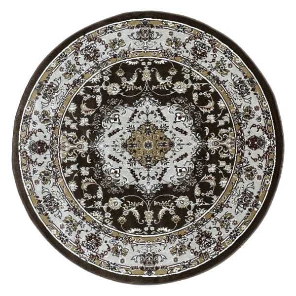 160 x 160 cm Persian Style Round Carpet – Elegant Design Machine Made