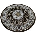 160 x 160 cm Persian Style Round Carpet – Elegant Design Machine Made - Image 2