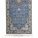 200 x 80cm Persian Design Machine Made Blue Runner Rug - Image 4