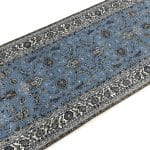 200 x 80cm Persian Afshar Design Beautiful Blue Runner Rug - Image 6