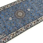 200 x 80cm Persian Design Machine Made Blue Runner Rug - Image 5