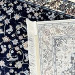 200 x 80cm Nain Medallion Design Navy Runner Rug - Image 9