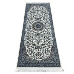 200 x 80cm Persian Nain Design Machine Made Cream Runner Rug - Image 2