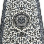 200 x 80cm Persian Nain Design Machine Made Cream Runner Rug - Image 5