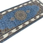 200 x 80cm Nain Medallion Design Blue Runner Rug - Image 6