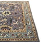 294 x 197cm HandMade Afghan Chobi Veg-Dye Rug – Grey & Blue - Image 8