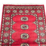 117cm x 79cm Hand Knotted Red Karachi Bokhara – Wool Rug - Image 2
