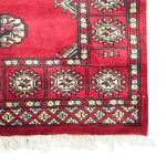 117cm x 79cm Hand Knotted Red Karachi Bokhara – Wool Rug - Image 5