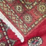 117cm x 79cm Hand Knotted Red Karachi Bokhara – Wool Rug - Image 6