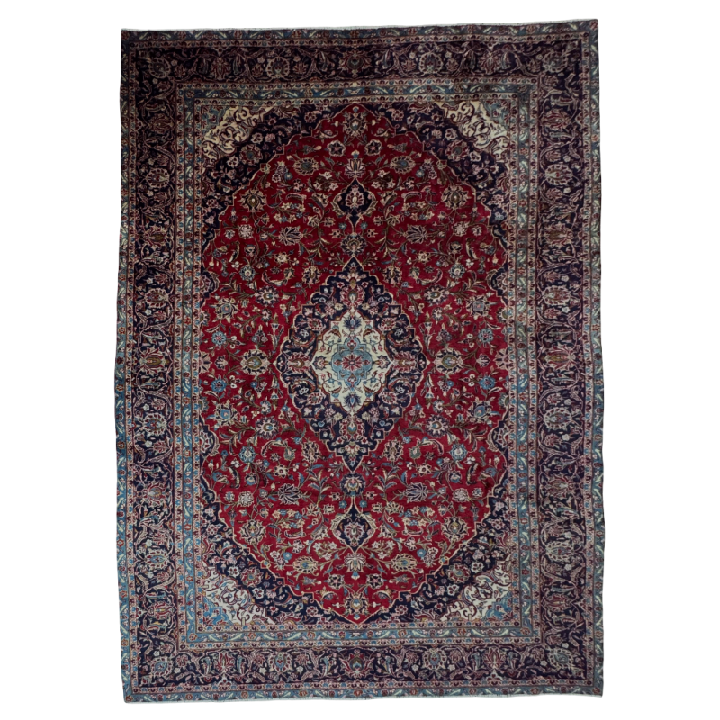 363cm x 240cm Hand Woven Persian Mashad – Wool Rug