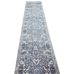 400 x 80cm Heritage-Inspired Luxury Grey-Maroon Runner Rug - Image 2