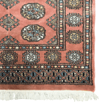 153cm x 92cm Hand Knotted Red Karachi Bokhara – Wool Rug - Image 5