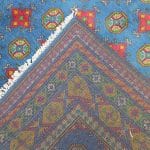 200cm x 151cm Hand Woven Color Afghan Akche - Image 6