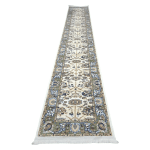 400 x 80cm Heritage-Inspired Luxury White & Cream Runner Rug