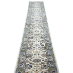 400 x 80cm Heritage-Inspired Luxury White & Cream Runner Rug - Image 2