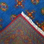 205cm x 153cm Hand Woven Color Afghan Akche - Image 6