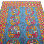 201cm x 150cm Hand Woven Color Afghan Akche - Image 2
