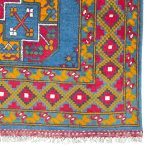 201cm x 150cm Hand Woven Color Afghan Akche - Image 5