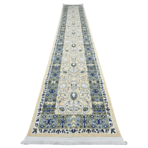 400 x 80cm Heritage-Inspired Luxury Cream Runner Rug