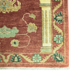 124cm x 80cm Hand Knotted Afghan Chobi Muslim Prayer Matt Wool Rug - Image 4