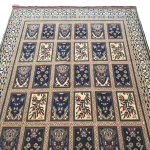 210cm x 146cm Hand Knotted Soft Tone Afghan Chobi – Wool Rug - Image 3