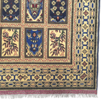 210cm x 146cm Hand Knotted Soft Tone Afghan Chobi – Wool Rug - Image 6