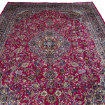 383cm x 290cm Hand Knotted Large Persian Red Kashan Wool Rug - Image 2