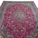 383cm x 290cm Hand Knotted Large Persian Red Kashan Wool Rug - Image 3