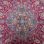 383cm x 290cm Hand Knotted Large Persian Red Kashan Wool Rug - Image 4