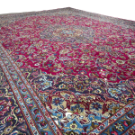 383cm x 290cm Hand Knotted Large Persian Red Kashan Wool Rug - Image 5