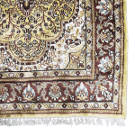 134cm x 75cm Hand Knotted Indian Silk Jaipur Oriental Rug - Image 5