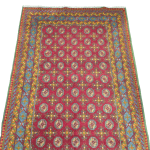 216cm x 147cm Hand Woven Color Afghan Akche - Image 3