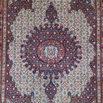 290cm x 200cm Hand Woven Persian Mashad – Wool Rug - Image 4