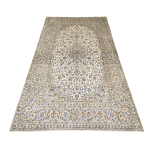 318cm x 200cm Hand-Knotted Persian Ivory Kashan – Wool Rug - Image 2