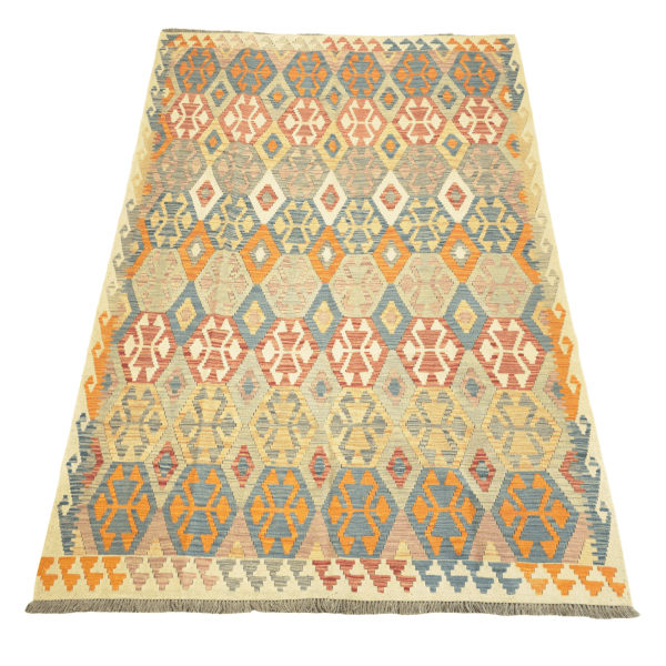 270cm x 187cm Hand Woven Afghan Kilim Rug