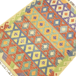 193cm x 149cm Hand Woven Afghan Kilim Rug - Image 2