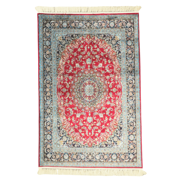 230cm x 160cm Persian Floral Red Design Machine Made Rug