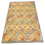302cm x 200cm Hand Woven Afghan Kilim Rug