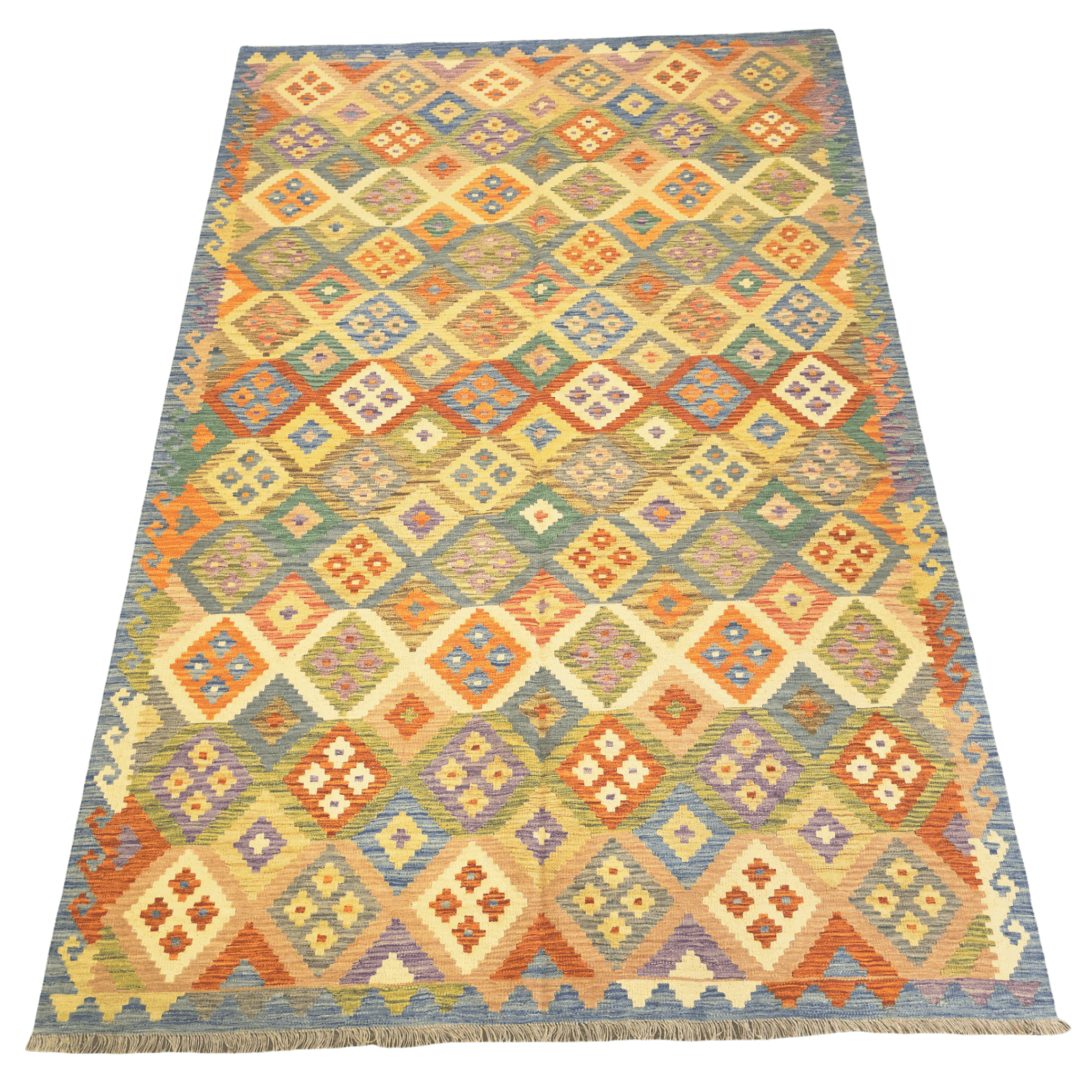 11-302cmx200cm-kilim-rug-image-1 302cm x 200cm Hand Woven Afghan Kilim Rug - Image 1
