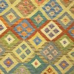 302cm x 200cm Hand Woven Afghan Kilim Rug - Image 3