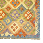 302cm x 200cm Hand Woven Afghan Kilim Rug - Image 4