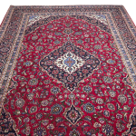 400cm x 295cm Hand Knotted Large Persian Red Kashan Wool Rug - Image 3