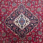 400cm x 295cm Hand Knotted Large Persian Red Kashan Wool Rug - Image 4