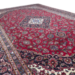 400cm x 295cm Hand Knotted Large Persian Red Kashan Wool Rug - Image 5