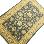 150cm x 100cm Hand Knotted Afghan Chobi Ziegler Wool Rug - Image 2