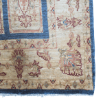 190cm x 115cm Hand Knotted Soft Tone Afghan Chobi – Wool Rug - Image 6